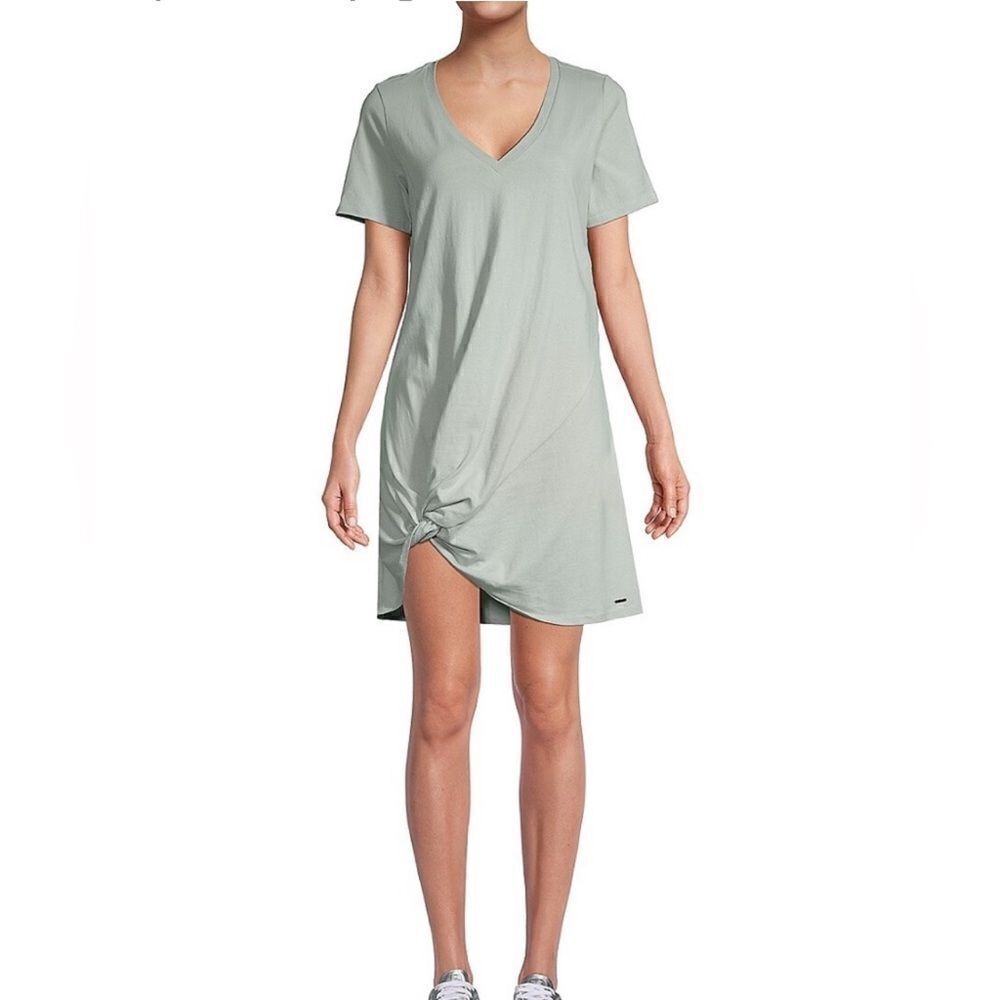 n: Philanthropy Revolve Leonardo Twist Hem T shirt Dress In Mint Color Size M